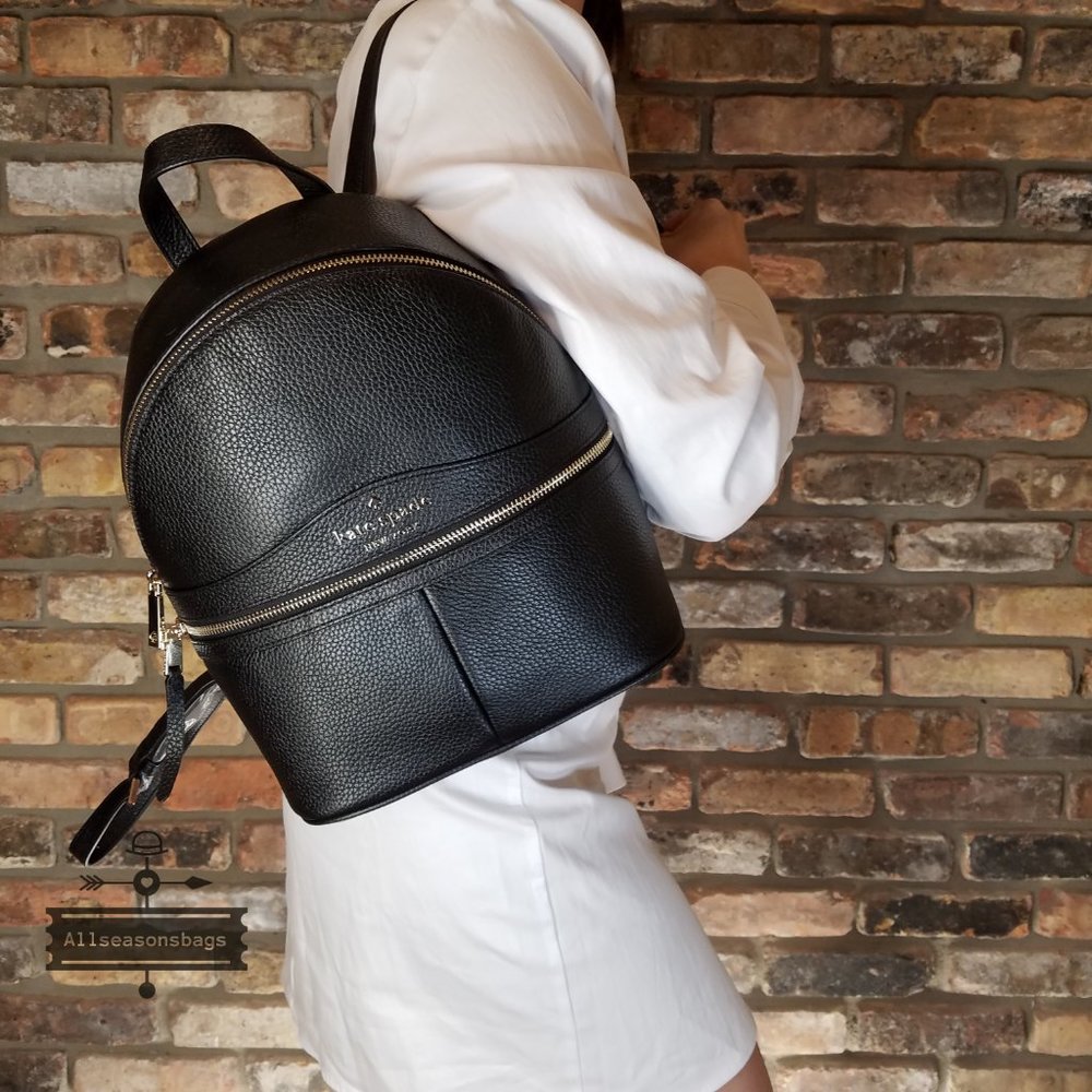 Kate spade MEDIUM KARINA backpack black NWT - Picture 7 of 9